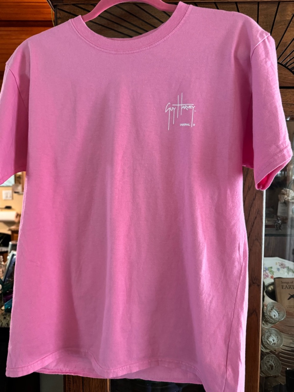 Guy Harvey Kid’s XL (Women’s Adult Large Equivalent) Pink Tee